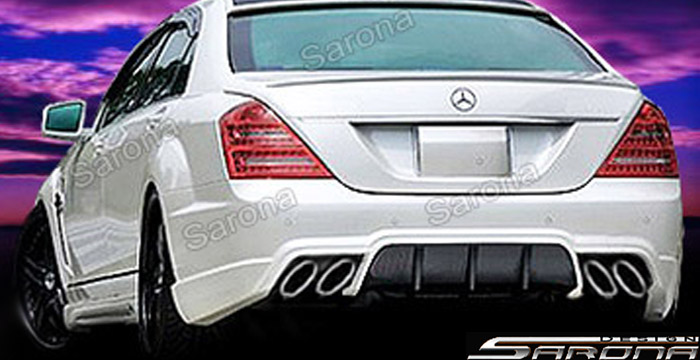 Custom Mercedes S Class  Sedan Rear Bumper (2007 - 2013) - $1190.00 (Part #MB-053-RB)